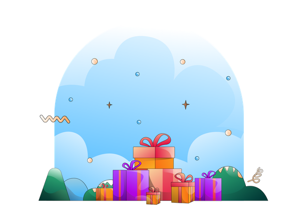 Christmas Gifts  Illustration