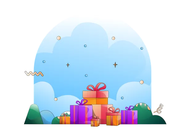 Christmas Gifts  Illustration