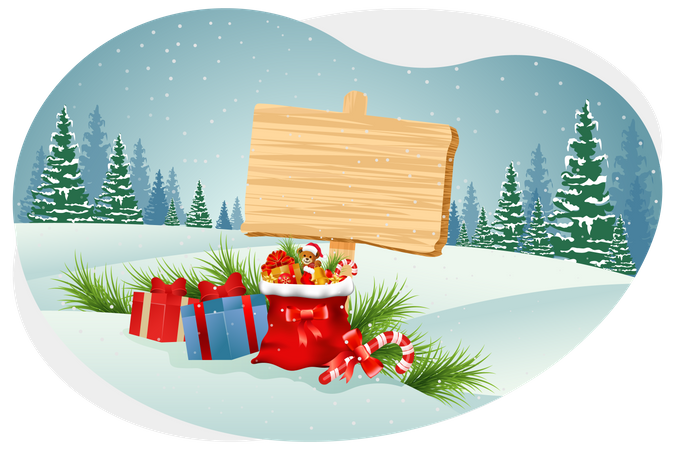 Christmas gifts  Illustration