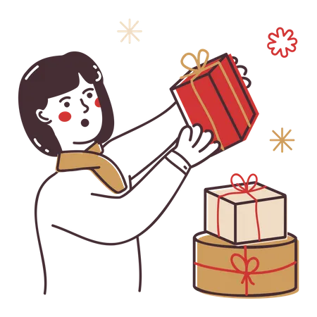 Christmas gifts  Illustration