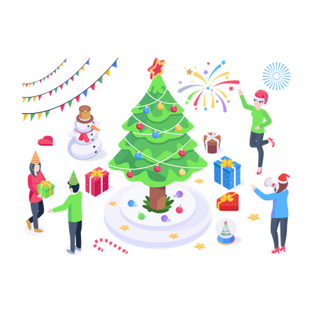 Christmas Gifts  Illustration