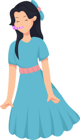 Christmas Girl  Illustration