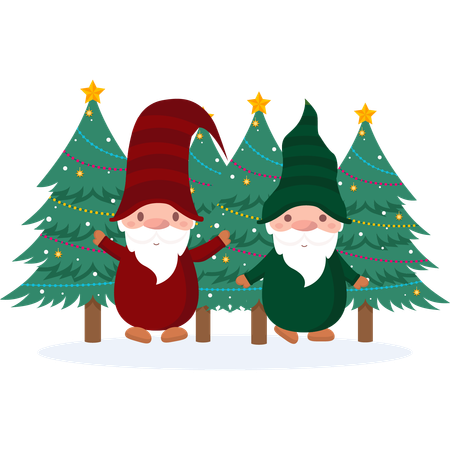 Christmas gnome  Illustration