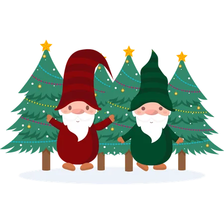 Christmas gnome  Illustration