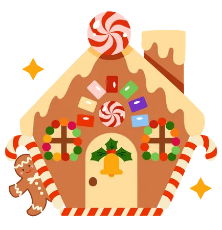 Christmas home decoration  Illustration