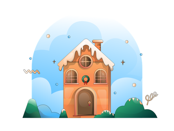 Christmas House  Illustration