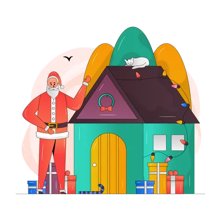 Christmas House  Illustration