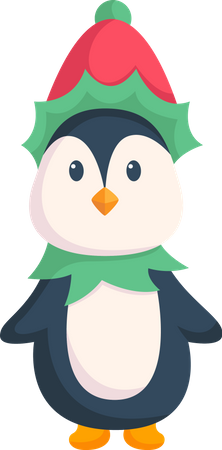 Christmas Little Penguin  Illustration