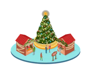 Christmas Fair Illustration Pack