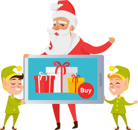 Christmas offer on products  Illustration
