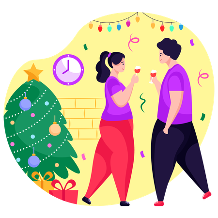 Christmas Party  Illustration