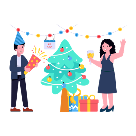 Christmas Party  Illustration