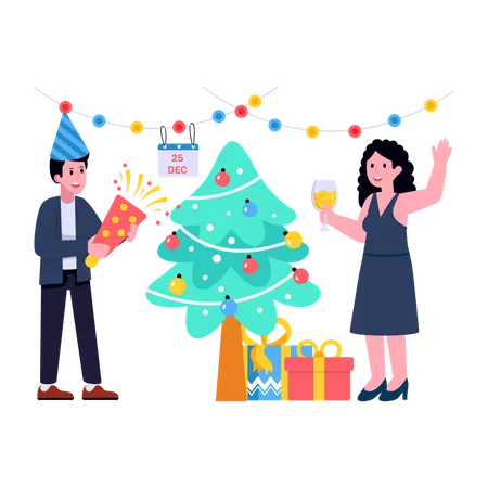 Christmas Party  Illustration