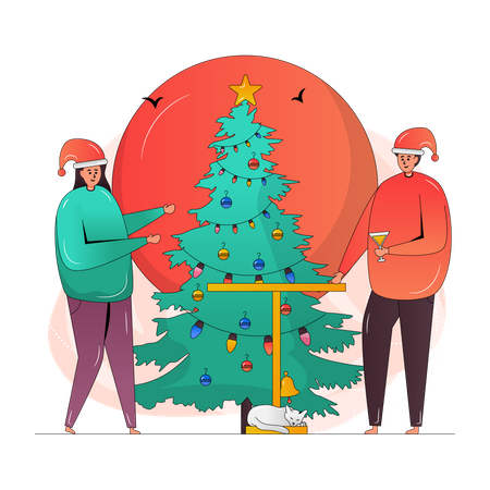 Christmas Party  Illustration