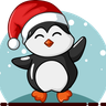 illustrations of christmas penguin