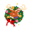 illustration for christmas reindeer