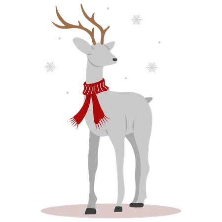 Christmas reindeer Illustration