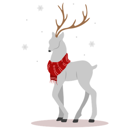 Christmas reindeer Illustration