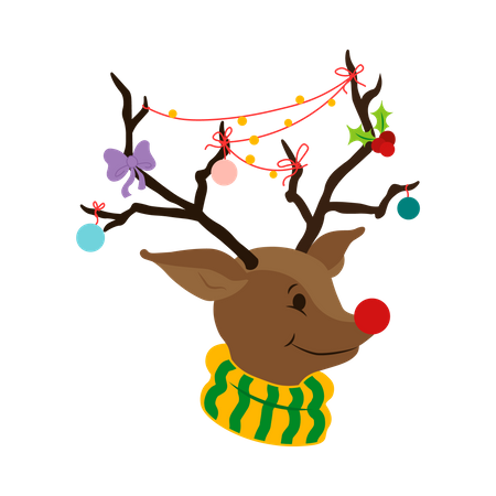 Christmas Reindeer  Illustration