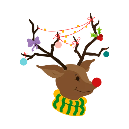 Christmas Reindeer  Illustration