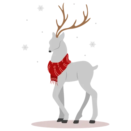 Christmas reindeer  Illustration