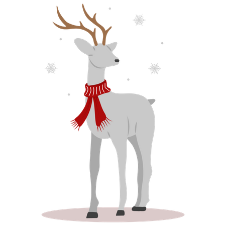 Christmas reindeer  Illustration