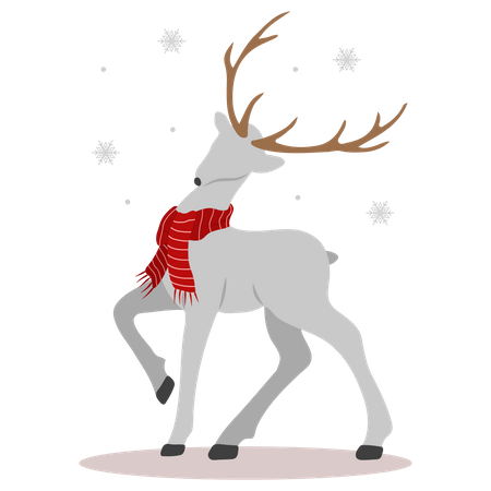 Christmas reindeer  Illustration