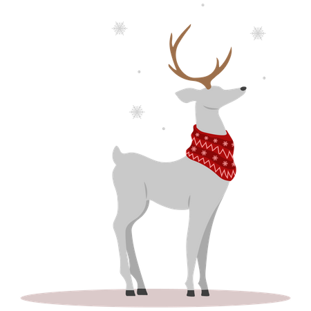 Christmas reindeer  Illustration