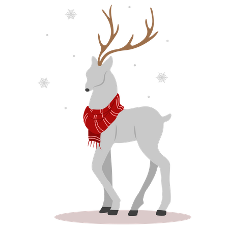 Christmas reindeer  Illustration