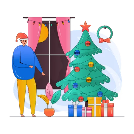 Christmas Room  Illustration