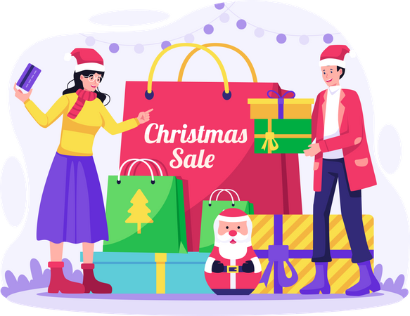 Christmas Sale  Illustration