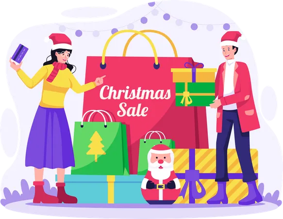 Christmas Sale  Illustration