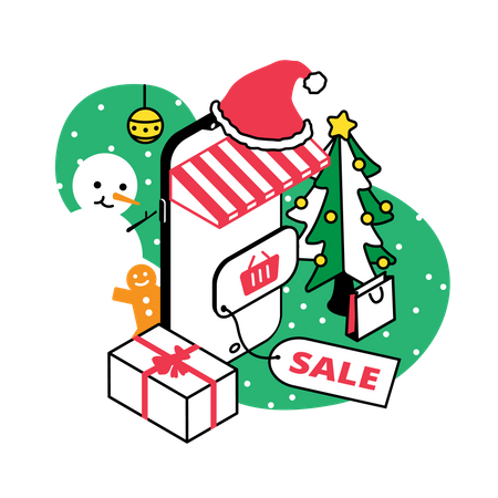 Christmas sale  Illustration