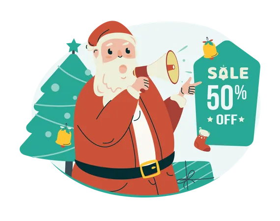 Christmas sale offers  Illustration