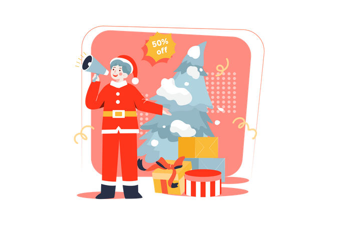 Christmas sale offers  Illustration