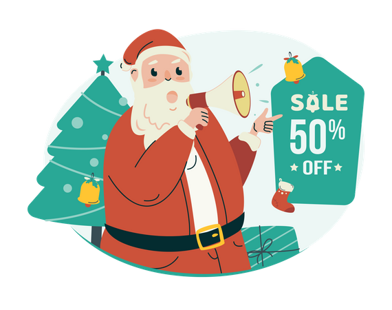 Christmas sale offers  Illustration