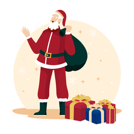 Christmas santa claus  Illustration