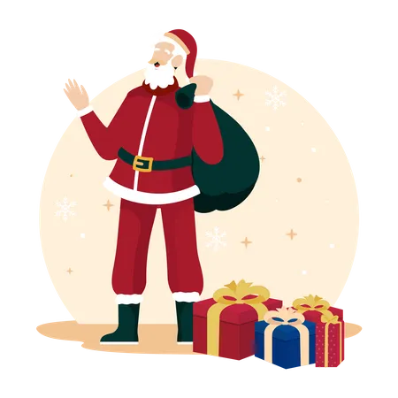 Christmas santa claus  Illustration