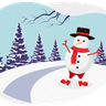 christmas iceman illustration free download