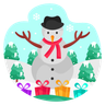 christmas snow man illustrations free