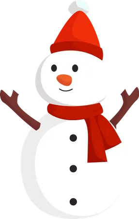 Christmas Snowman  イラスト