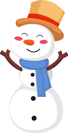 Christmas Snowman  イラスト