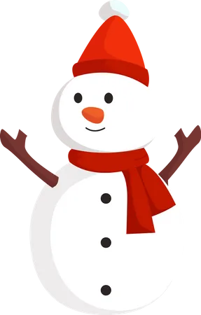 Christmas Snowman  Illustration