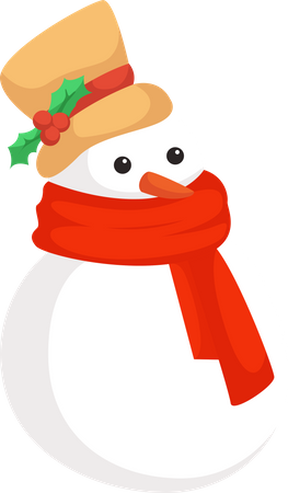 Christmas Snowman  Illustration