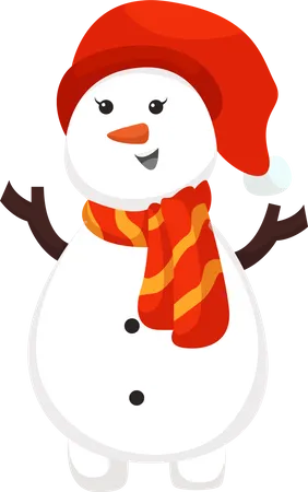 Christmas Snowman  Illustration