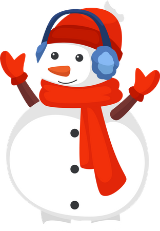 Christmas Snowman  Illustration