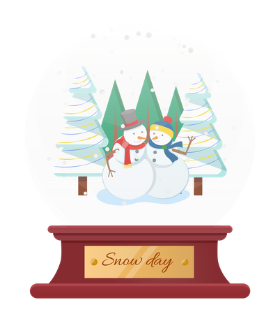 Christmas Snowman  Illustration