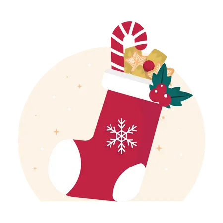 Christmas sock  イラスト