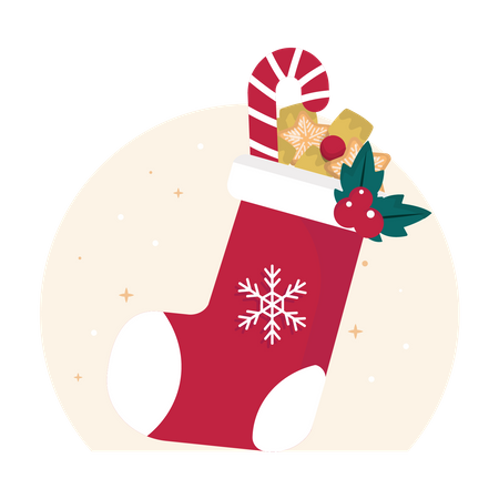 Christmas sock  Illustration