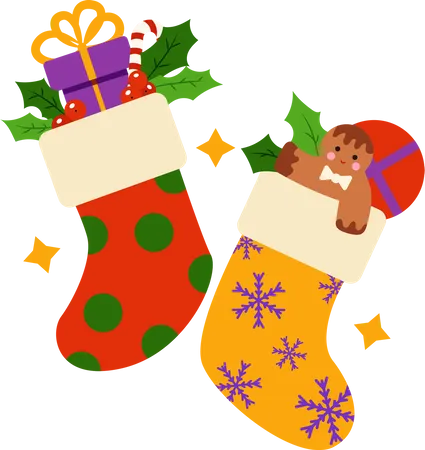 Christmas stocking  Illustration